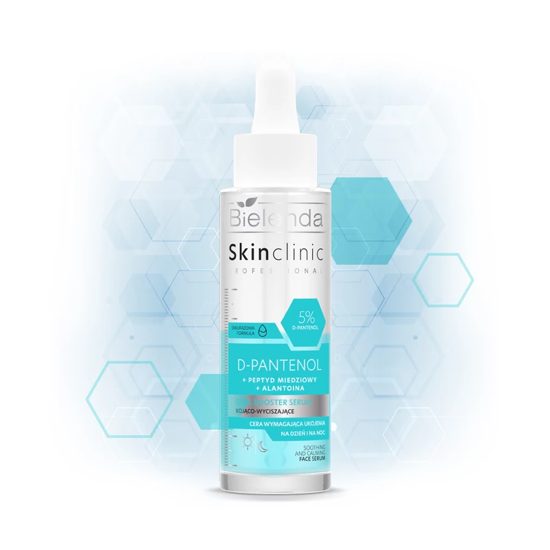 BIELENDA - SKIN CLINIC PROFESSIONAL - D-PANTHENOL Kétfázisú nyugtató, regeneráló booster-szérum, 45 ml