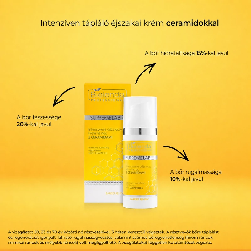 SUPREMELAB - BARRIER RENEW - Intenzív tápláló hatású éjszakai arckrém ceramidokkal, 50 ml
