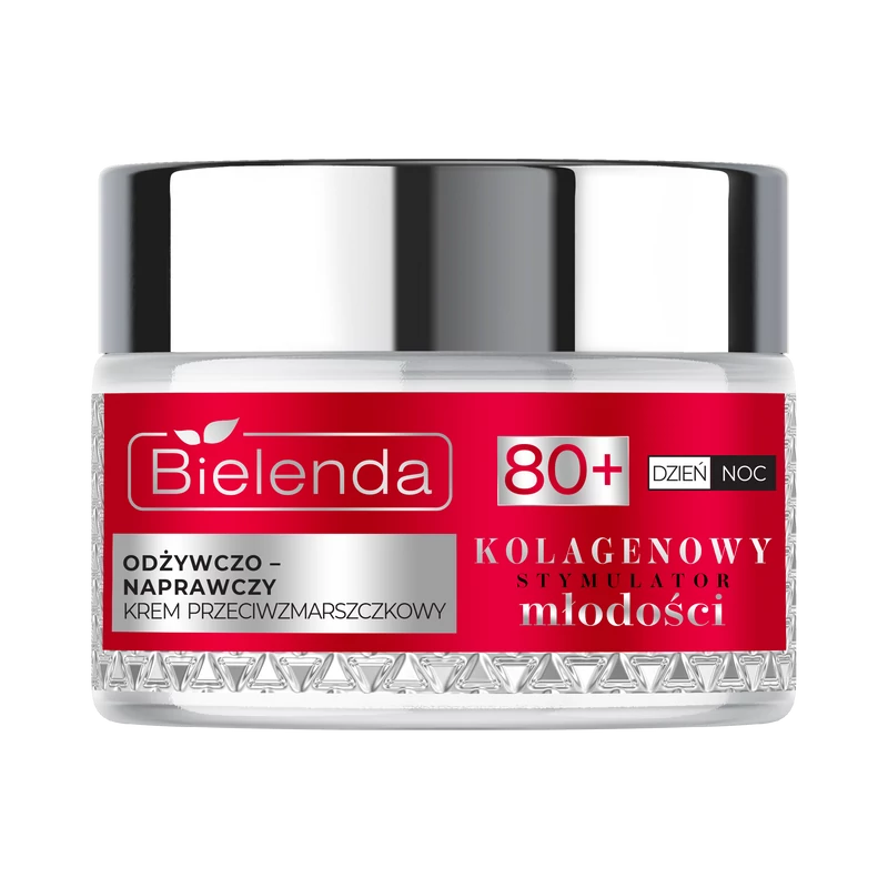 BIELENDA - COLLAGEN YOUTH STIMULATOR 80+ Tápláló és ránctalanító nappali/éjszakai arckrém, 50 ml