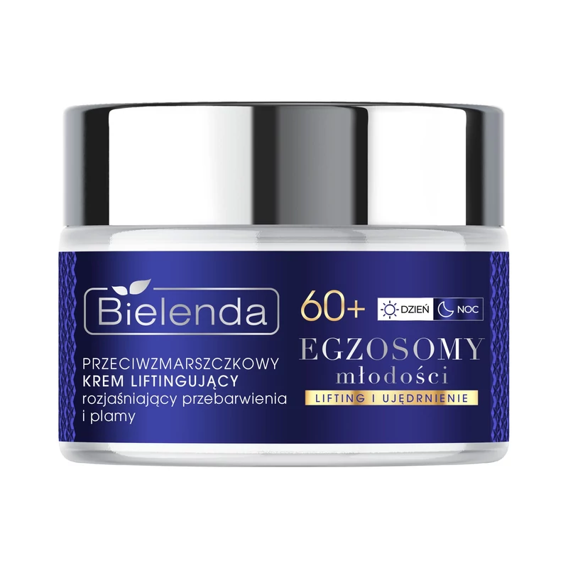 BIELENDA EXOSOMES OF YOUTH Ránctalanító, halványító lifting krém 60+, nappali/éjszakai, 50 ml