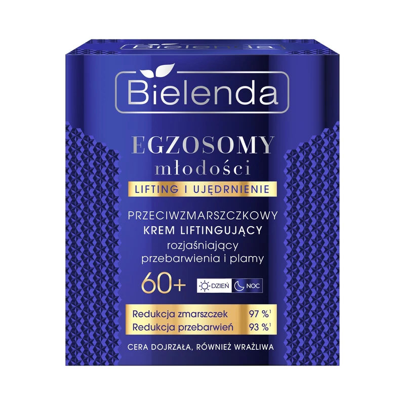 BIELENDA EXOSOMES OF YOUTH Ránctalanító, halványító lifting krém 60+, nappali/éjszakai, 50 ml
