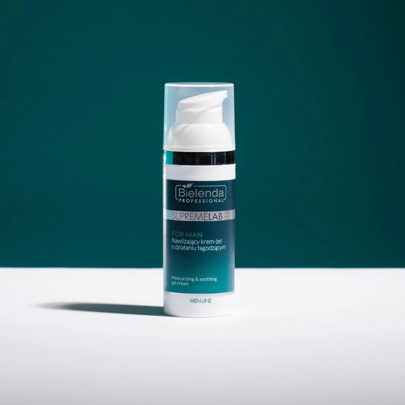 SUPREMELAB - MEN LINE - Hidratáló és nyugtató hatású krém-gél férfiaknak, 50 ml
