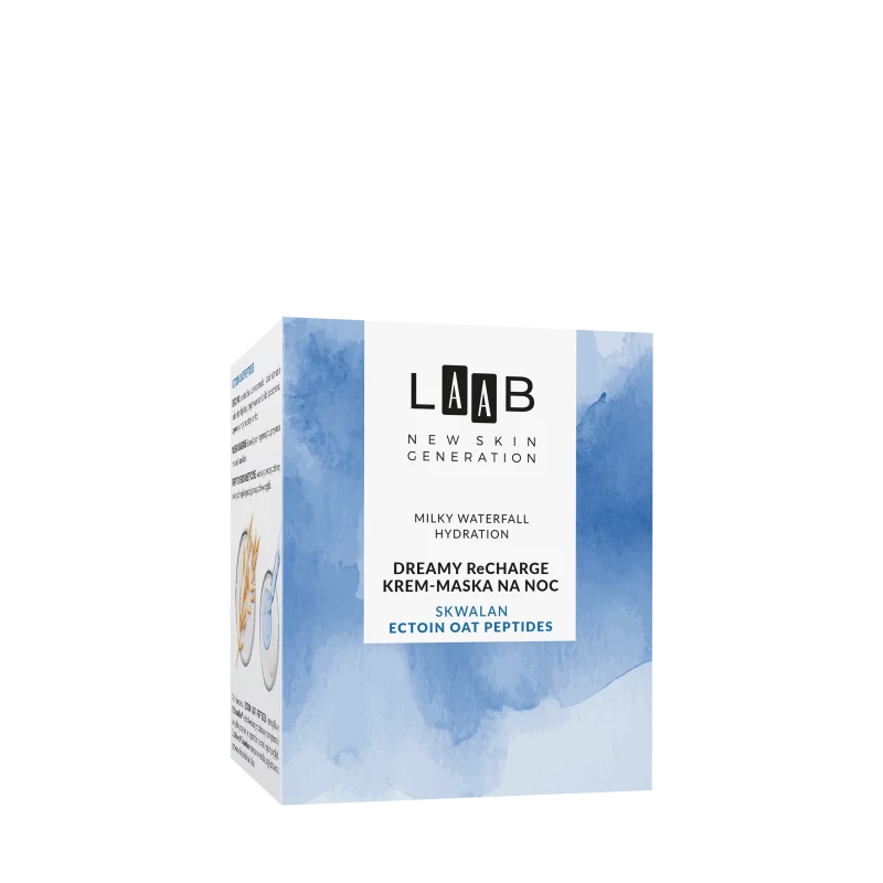 AA LAAB - Milky Waterfall Hydration - Éjszakai hidratáló és feltöltő krém-maszk, 50 ml