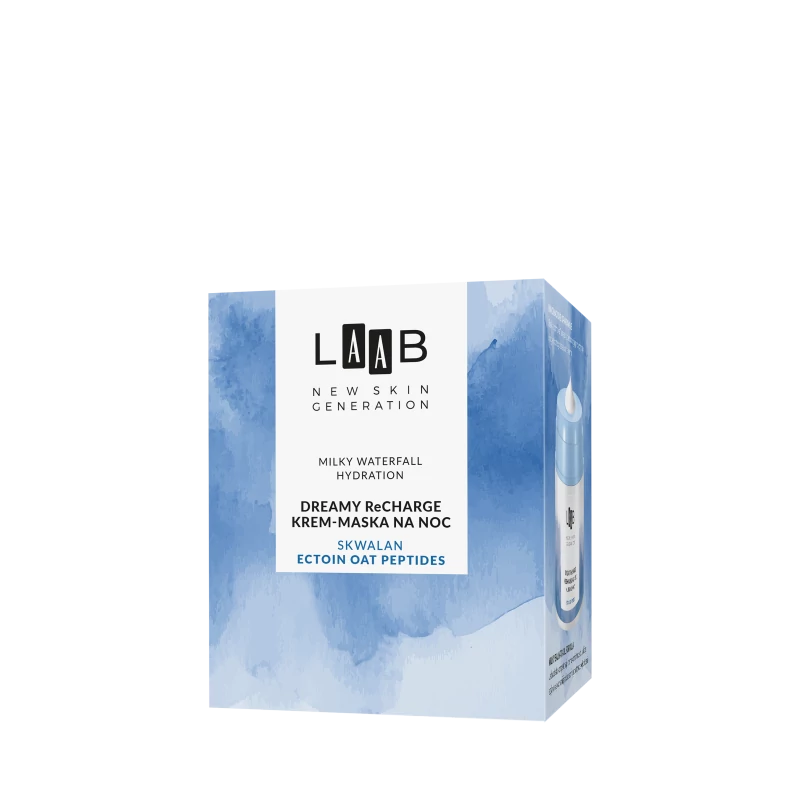 AA LAAB - Milky Waterfall Hydration - Éjszakai hidratáló és feltöltő krém-maszk, 50 ml