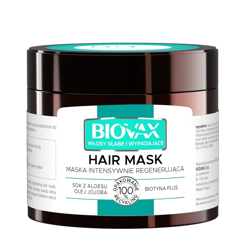 BIOVAX HAJHULLÁS ELLEN – REGENERÁLÓ HAJMASZK GYENGE VAGY ELVÉKONYODOTT HAJRA 250 ML
