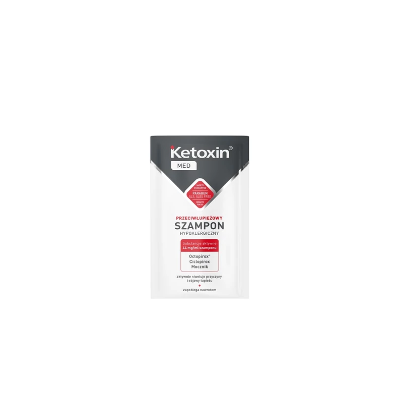 KETOXIN MED – KORPÁSODÁS ELLENI HIPOALLERGÉN SAMPON ÉRZÉKENY FEJBŐRRE 6 ml