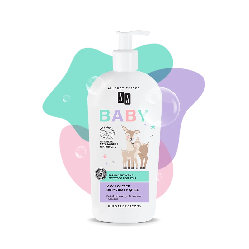 AA BABY - Mosó és fürdőolaj 2in1 400 ml