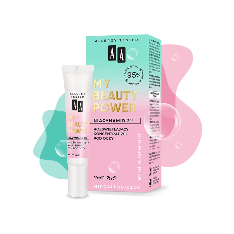 AA MY BEAUTY POWER NIACINAMIDE - Ragyogást helyreállító szemkörnyéki gél-koncentrátum 15 ml