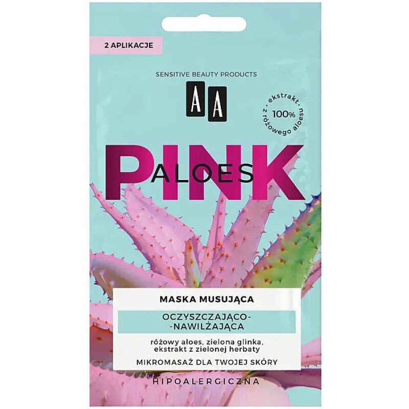AA Pink Aloe - Tisztító és hidratáló hatású pakolás 2x4 ml