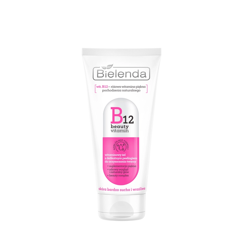 Bielenda B12 Beauty Vitamin Arclemosó gél-peeling vitaminokkal 150 ml