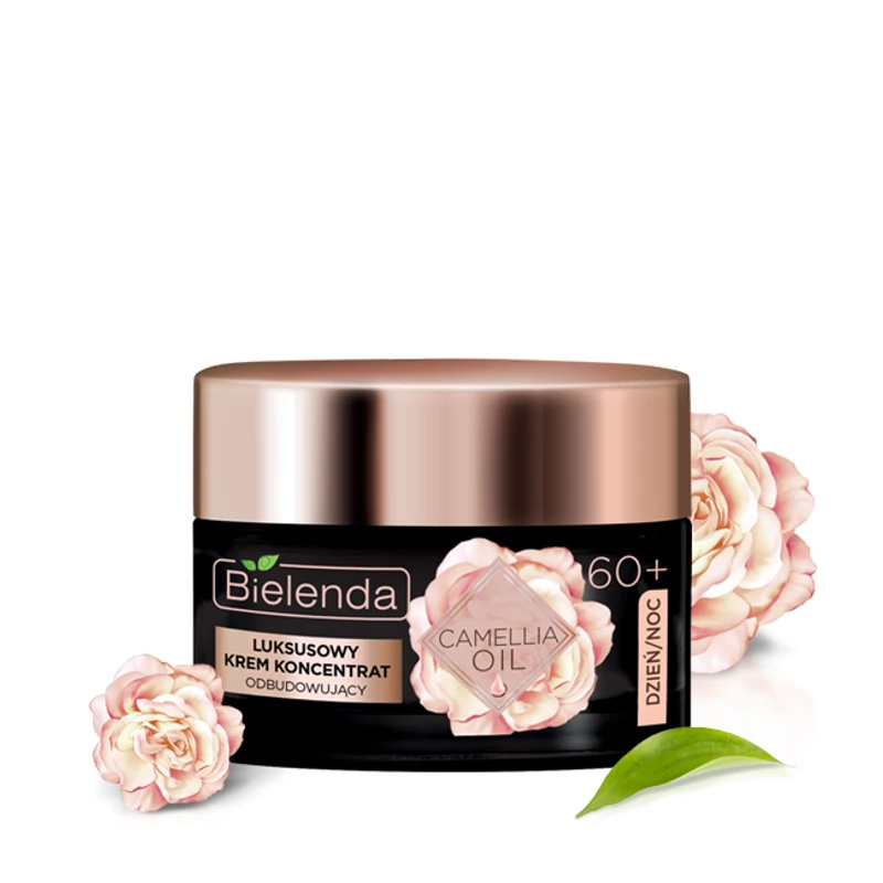 BIELENDA CAMELLIA OIL - 60+ LUXUS ÚJJÁÉPÍTŐ HATÁSÚ KRÉM-KONCENTRÁTUM 50 ML