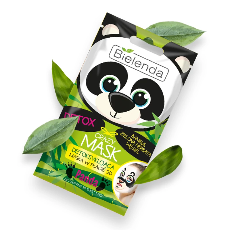 BIELENDA CRAZY MASK - MÉREGTELENÍTŐ HATÁSÚ FÁTYOLMASZK (PANDA)