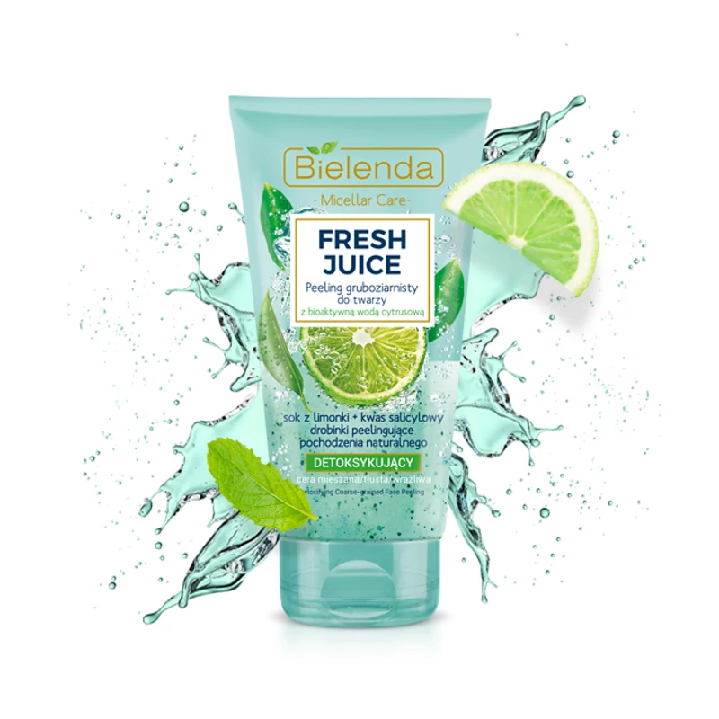 BIELENDA FRESH JUICE: DETOX HATÁSÚ NAGYSZEMCSÉS ARCPEELING 150 G