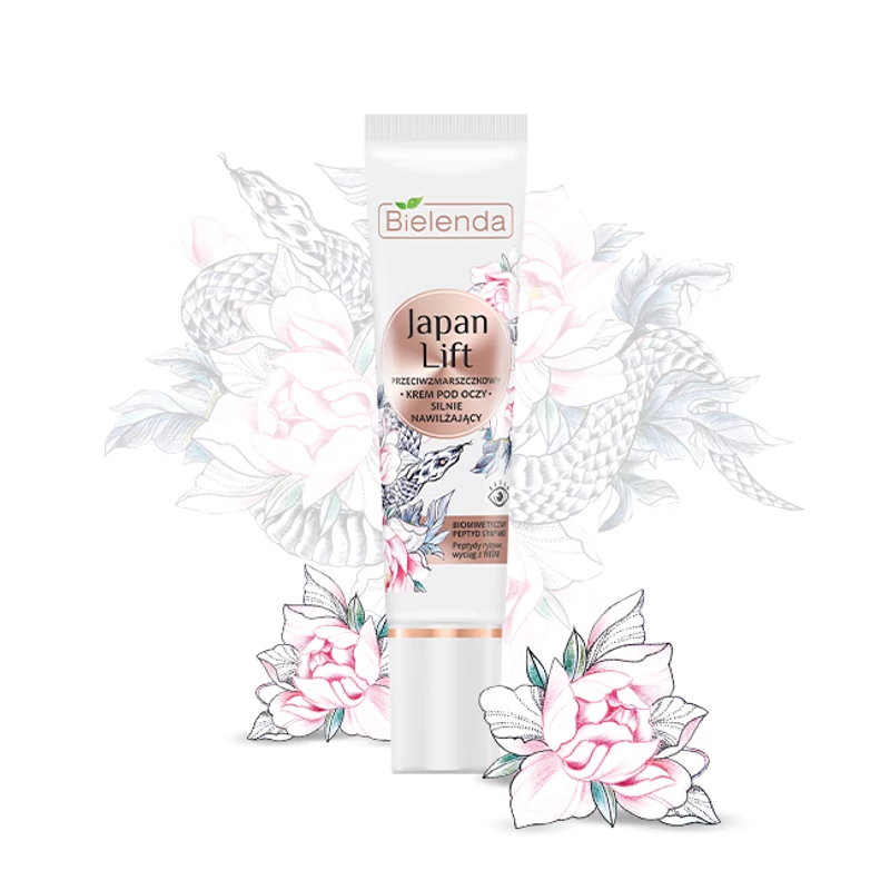 BIELENDA JAPAN LIFT - RÁNCTALANÍTÓ ÉS INTENZÍV HIDRATÁLÓ HATÁSÚ SZEMKÖRNYÉKI KRÉM 15 ML