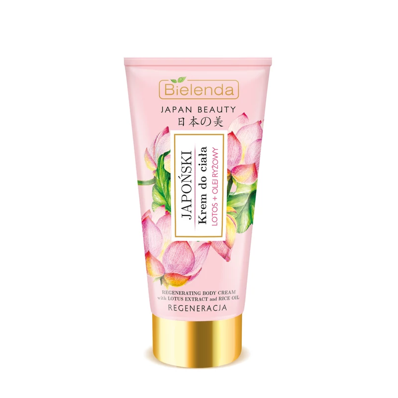 BIELENDA JAPAN BEAUTY: REGENERÁLÓ HATÁSÚ TESTÁPOLÓ KRÉM LÓTUSSZAL ÉS RIZS OLAJJAL 200 ML