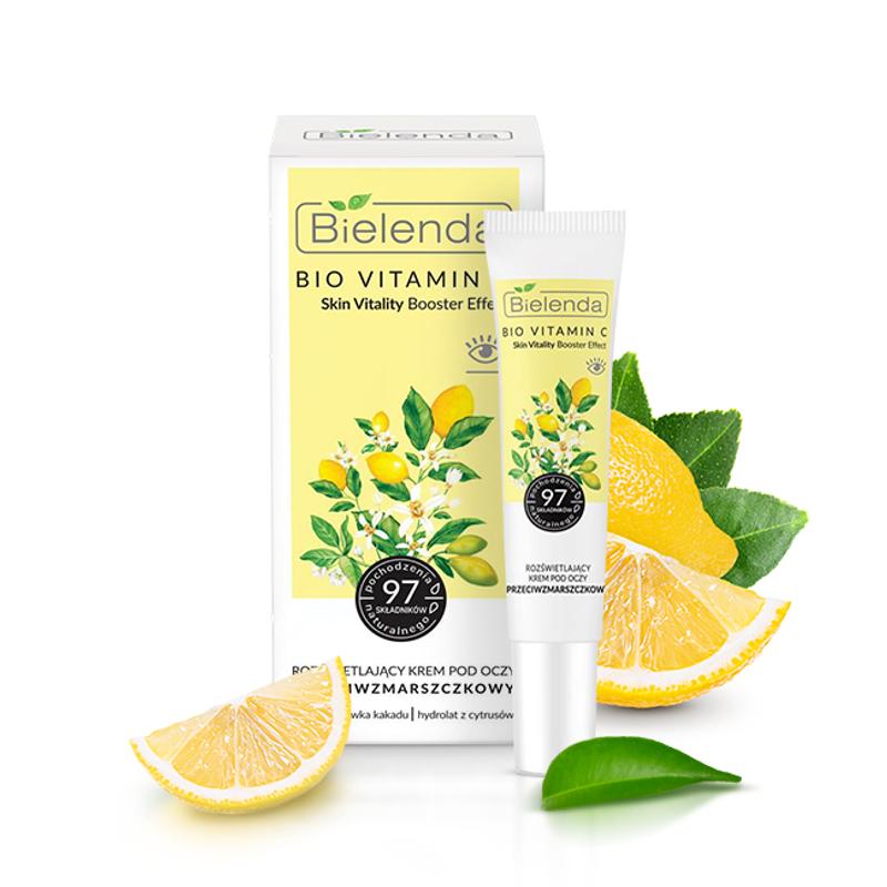 BIELENDA BIO VITAMIN C: Ránctalanító és bőrszínjavító hatású szemkörnyéki krém 15 ml