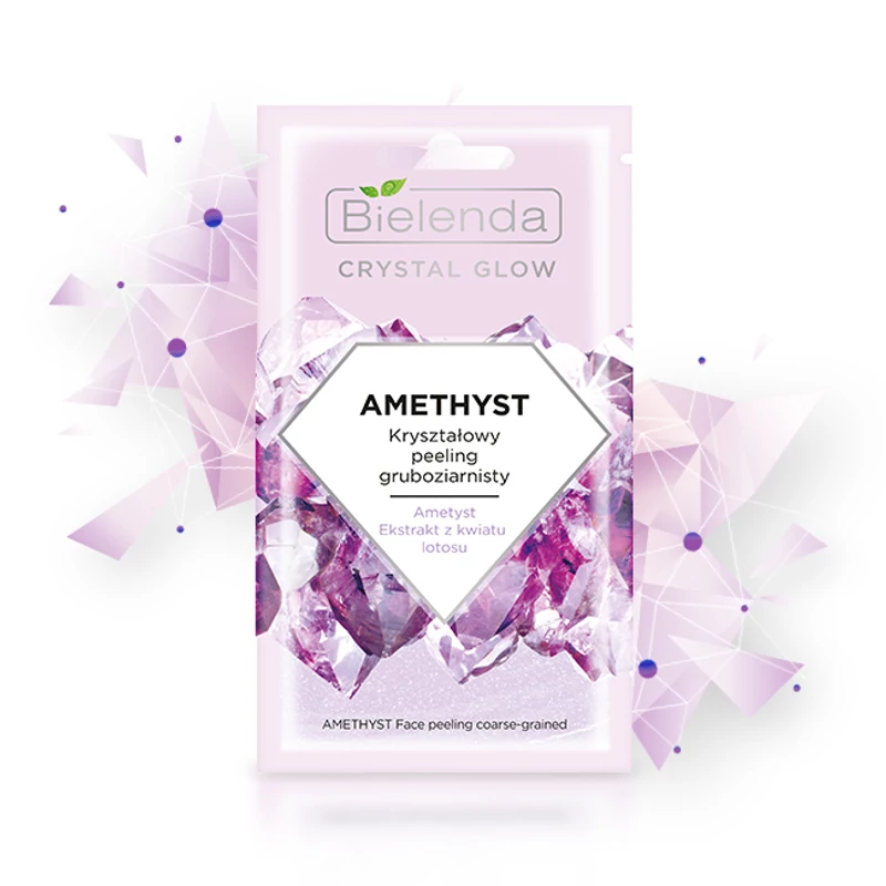 Bielenda Crystal Glow Amethyst Nagyszemcsés arcradír 8 g