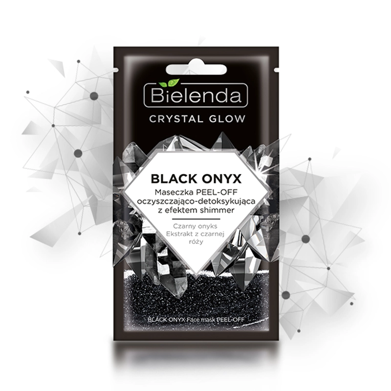 Bielenda Crystal Glow Black Onyx Méregtelenítő peel-off maszk 8 g