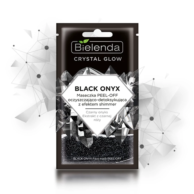 Bielenda Crystal Glow Black Onyx Méregtelenítő peel-off maszk 8 g