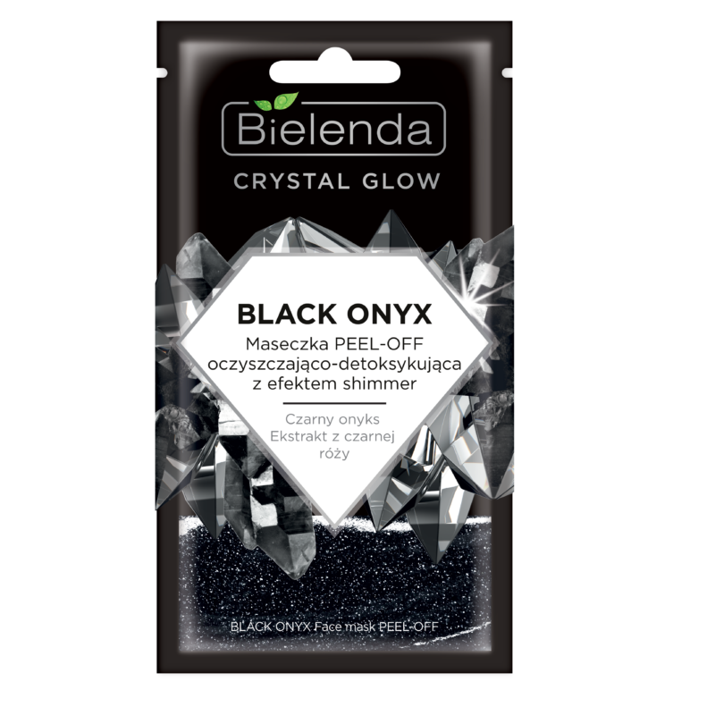 BIELENDA - CRYSTAL GLOW: BLACK ONYX Tisztító és méregtelenítő hatású peel-off maszk 8 g
