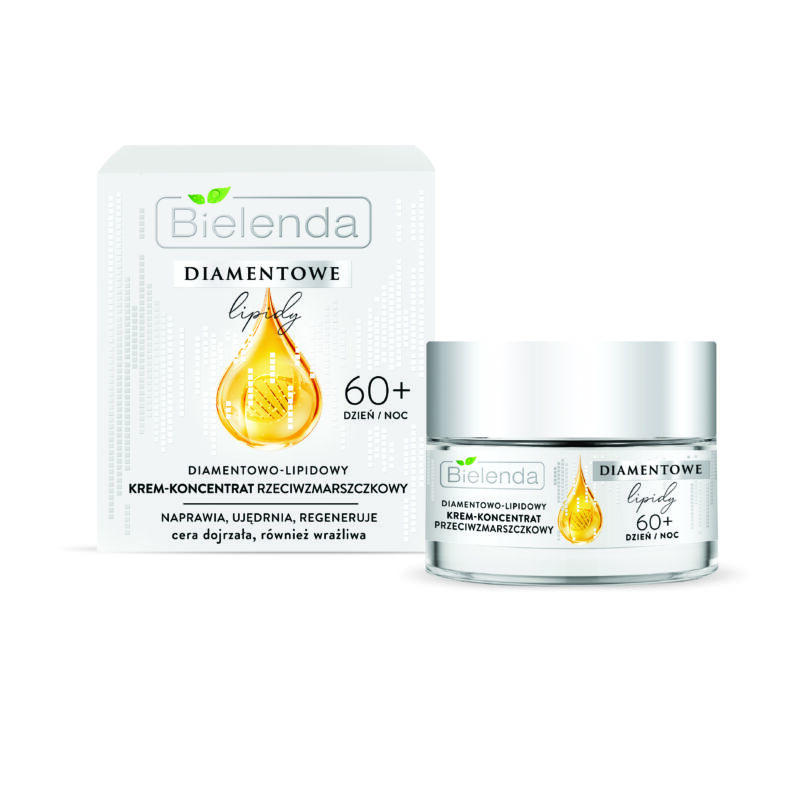 BIELENDA Diamond Lipids: 60+ Ránctalanító hatású krém-koncentrátum fügekaktusz olajjal 50 ml