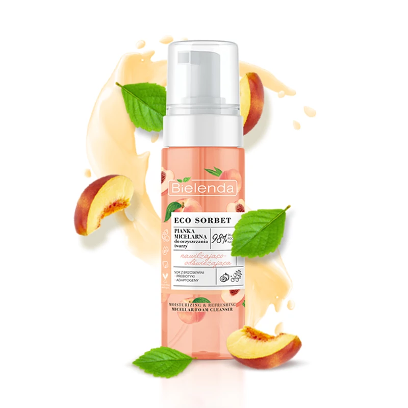 Bielenda Eco Sorbet Barackos hidratáló hatású arclemosó hab 150 ml