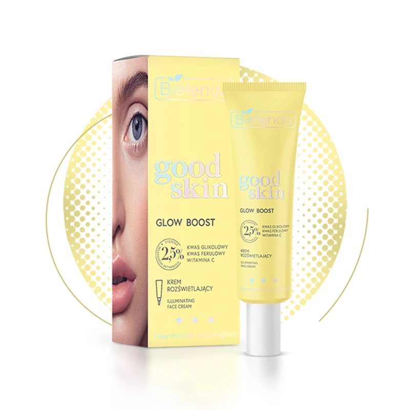 BIELENDA GOOD SKIN GLOW BOOST: Ragyogást fokozó arckrém 50 ml