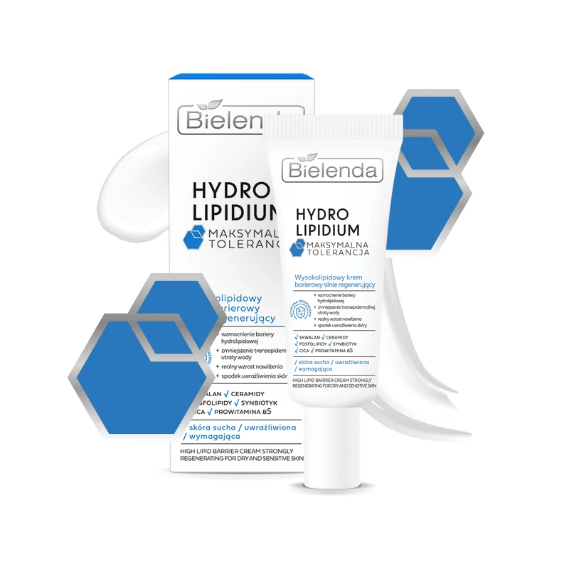 BIELENDA - HYDRO LIPIDIUM - Intenzív regeneráló hatású lipidekben gazdag arckrém, 50 ml