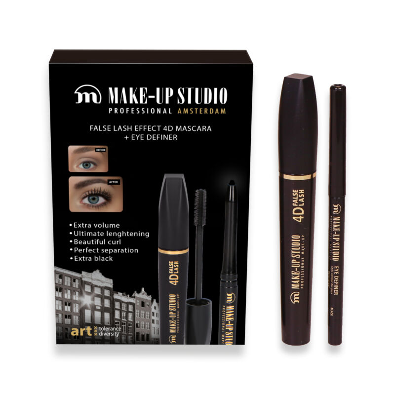 Make-up Studio - Giftbox (Mascara 4D Extra Black + Eye Pencil Natural Liner Black)