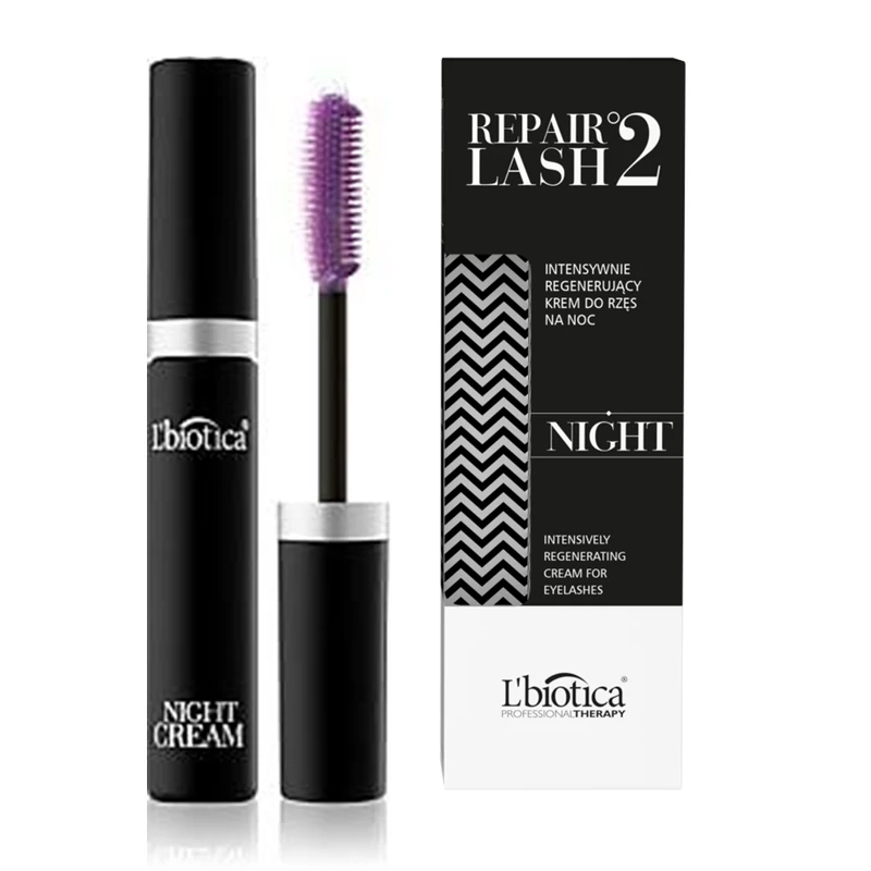 L'BIOTICA: Repair Lash 2 Night - Intenzíven regeneráló hatású éjszakai szempilla szérum 7 ml