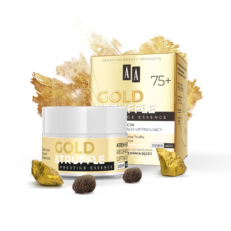 AA GOLD & TRUFFLE - Prestige Essence - Regeneráló és lifting hatású krém-esszencia 75+, 50 ml