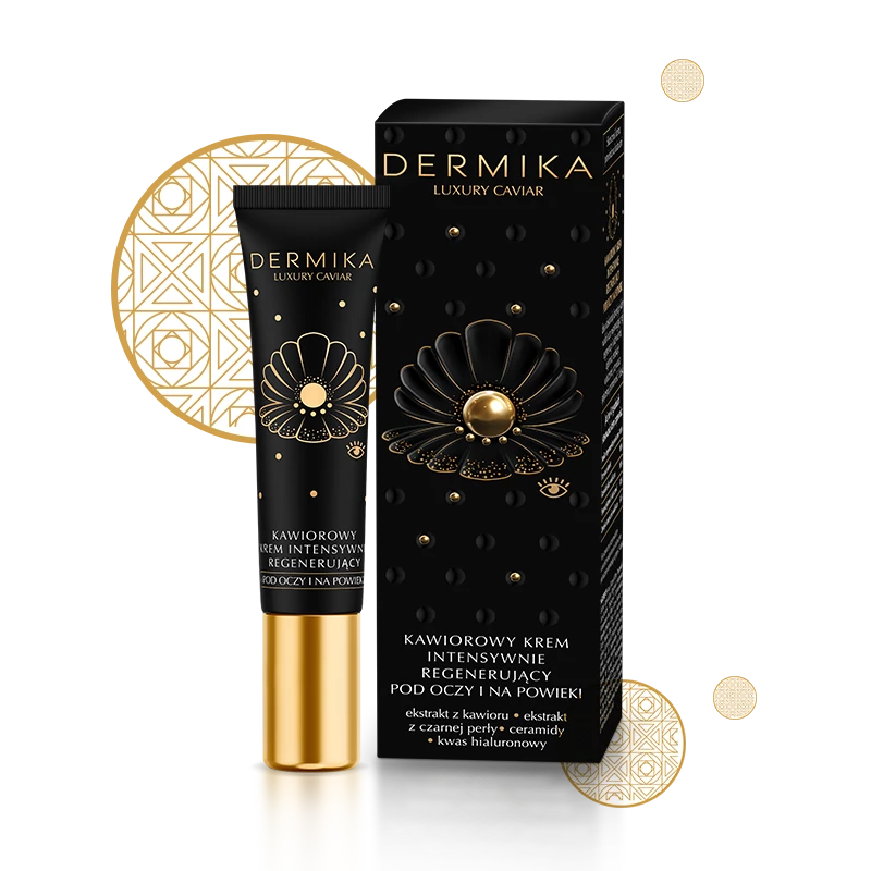 DERMIKA: LUXURY CAVIAR: Intenzív regeneráló hatású szemkörnyéki krém, 15 ml