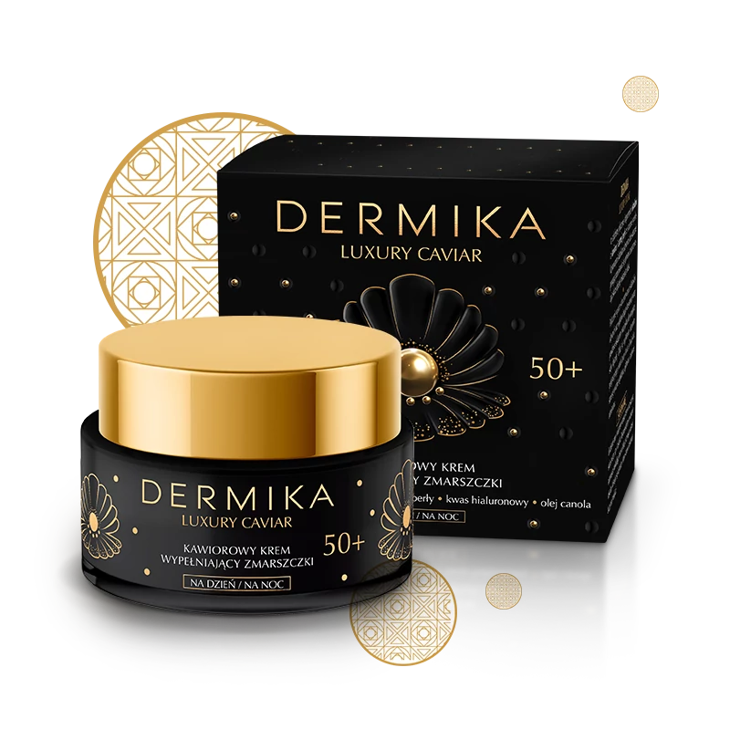 DERMIKA: LUXURY CAVIAR: 50+ Ráncfeltöltő hatású arckrém kaviárral, 50 ml