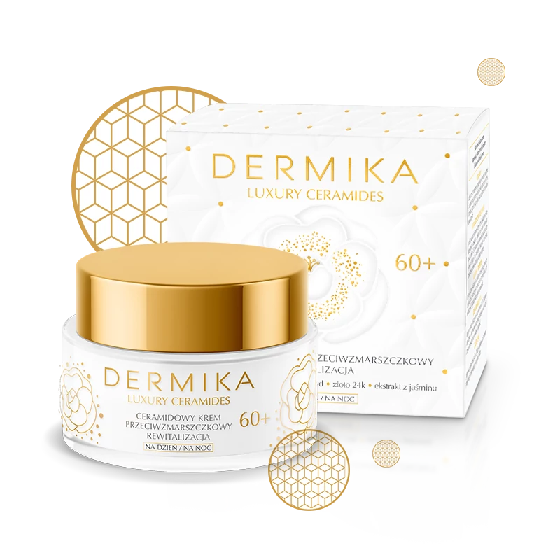 DERMIKA - LUXURY CERAMIDES - Ránctalanító és revitalizáló hatású arckrém 60+, 50 ml