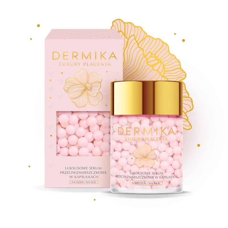 DERMIKA: LUXURY PLACENTA Luxus ránctalanító szérum kapszulában nappalra és éjszakára, 60 g