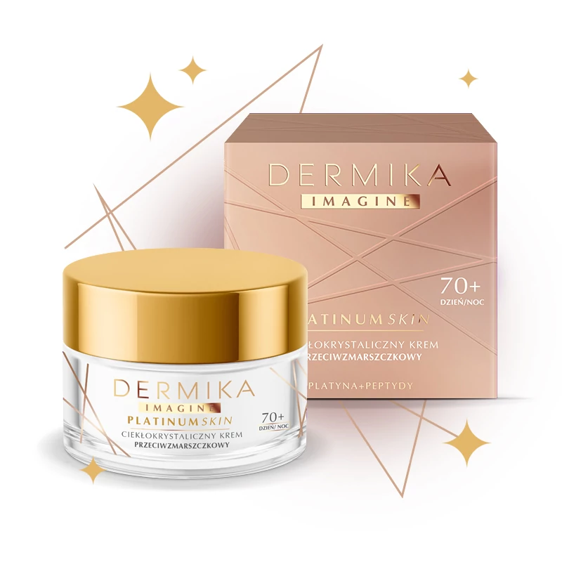 DERMIKA: IMAGINE PLATINUM SKIN 70+ Ránctalanító krém folyékony kristállyal, 60 g