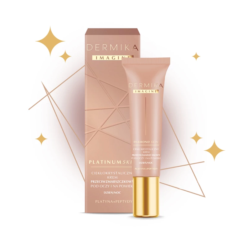 DERMIKA: IMAGINE PLATINUM SKIN Ránctalanító hatású folyékony kristály szemkrém, 15 ml