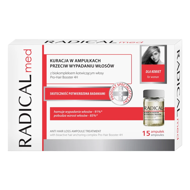 FARMONA RADICAL MED: HAJHULLÁS ELLENI AMPULLA-KEZELÉS NŐKNEK 15 X 5 ML