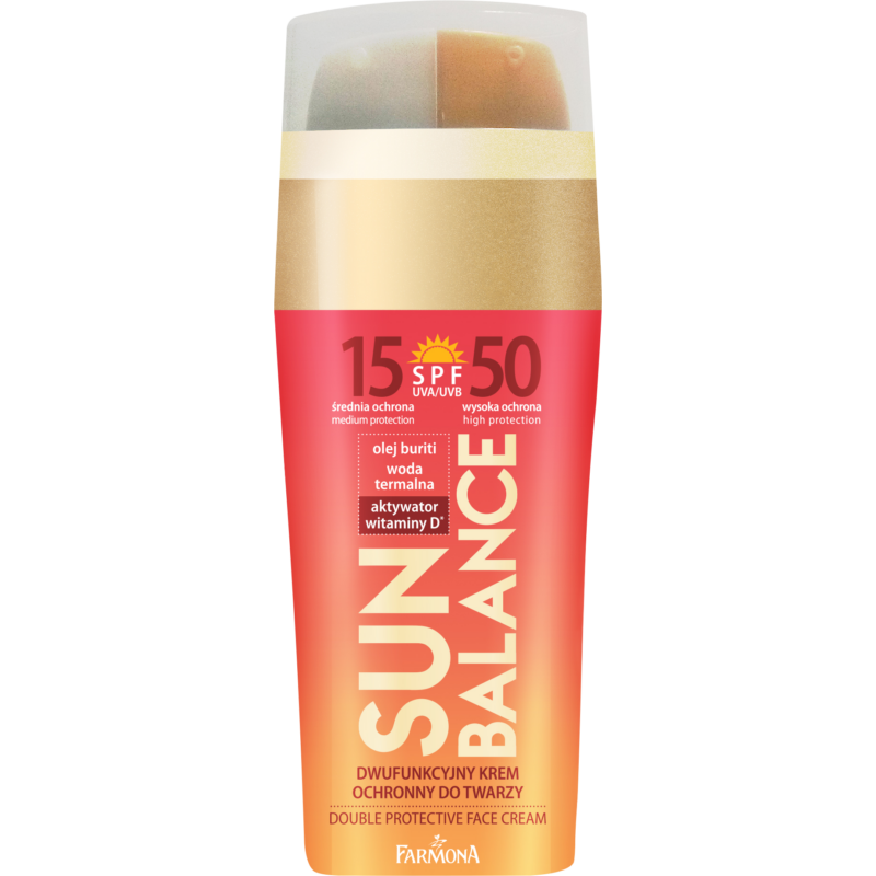 Farmona Sun Balance: Duplafázisú napvédő arckrém SPF 15 & SPF 50, 2 x 15 ml