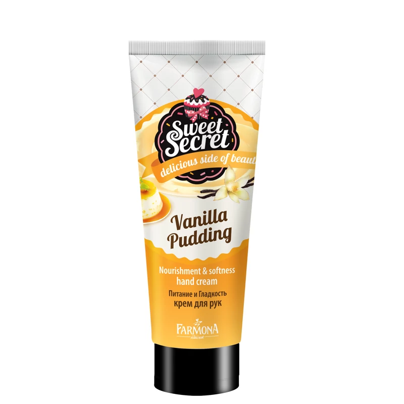 FARMONA Sweet Secret: Vanilla Pudding tápláló és puhító hatású kézápoló krém 30 ml