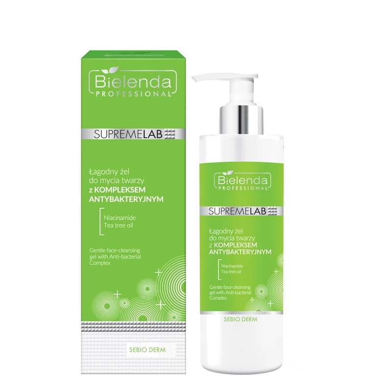 SUPREMELAB - SEBIO DERM - Antibakteriális hatású, gyengéd arclemosó gél, 200 g