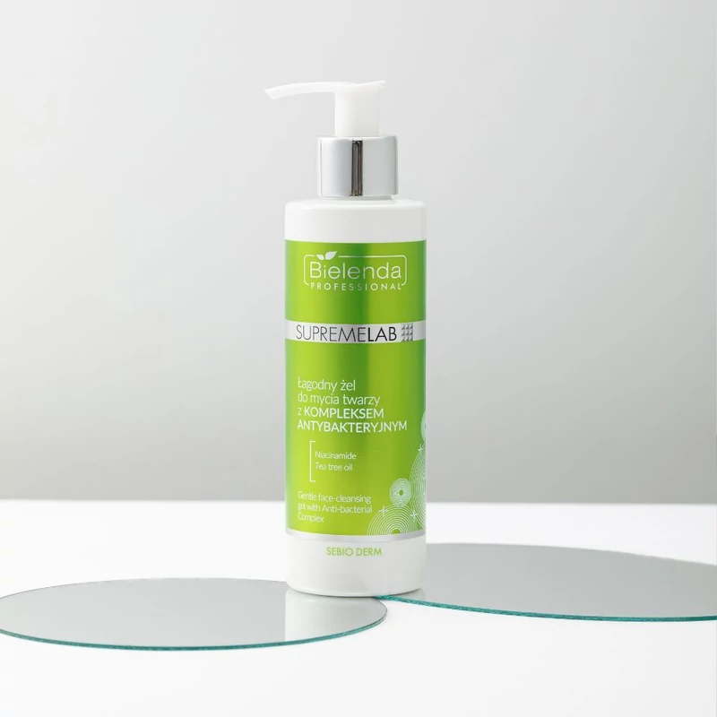 SUPREMELAB - SEBIO DERM - Antibakteriális hatású, gyengéd arclemosó gél, 200 g