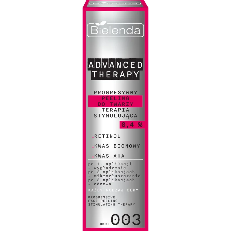 BIELENDA - ADVANCED THERAPY - Progresszív, stimuláló hatású peeling, minden bőrtípusra, 30 ml